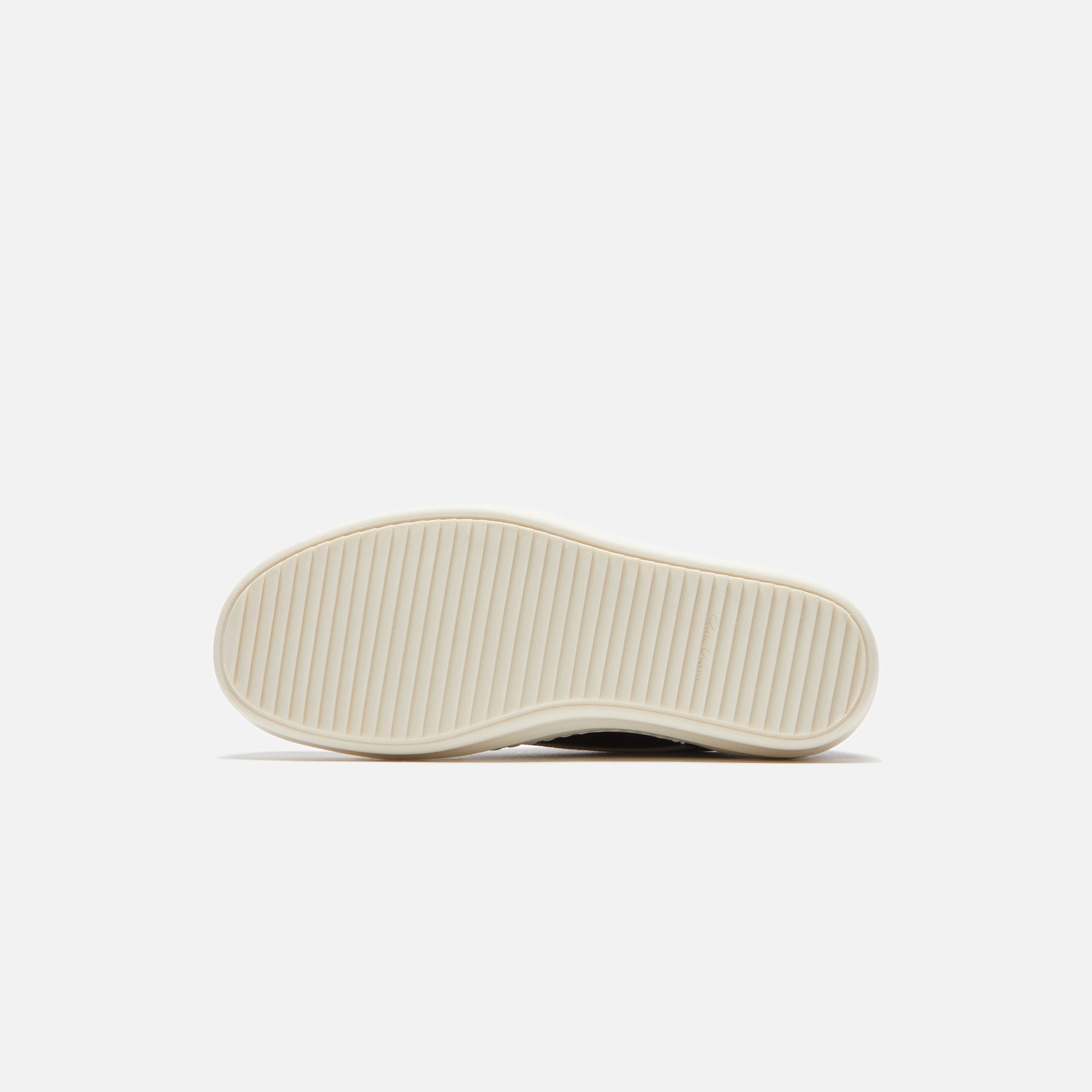 Rick Owens Premium Vintage Leather Sneakers - Black / Milk / Milk