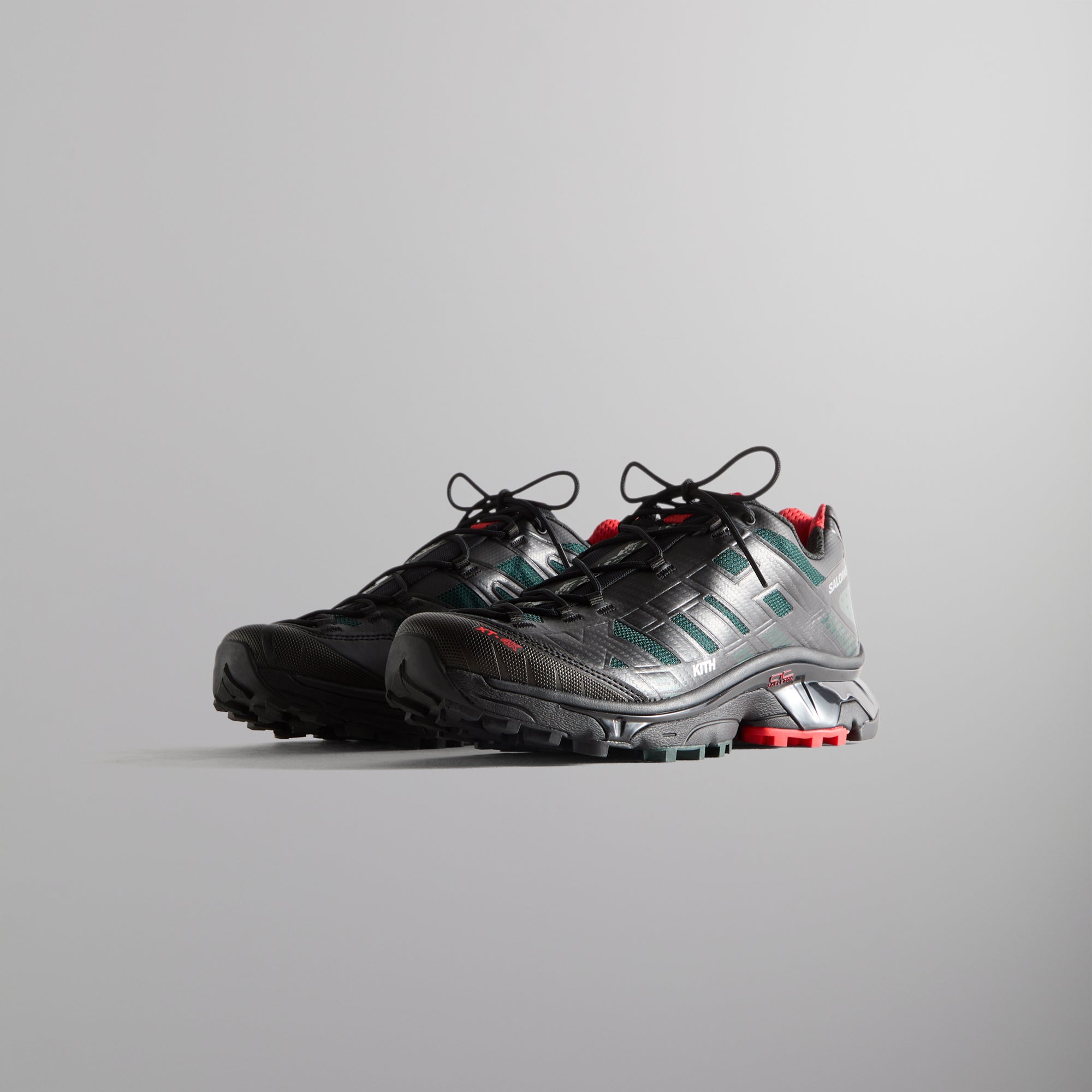 Premium Kith x Salomon XT-4K - Black / Scarab / Fiery Red