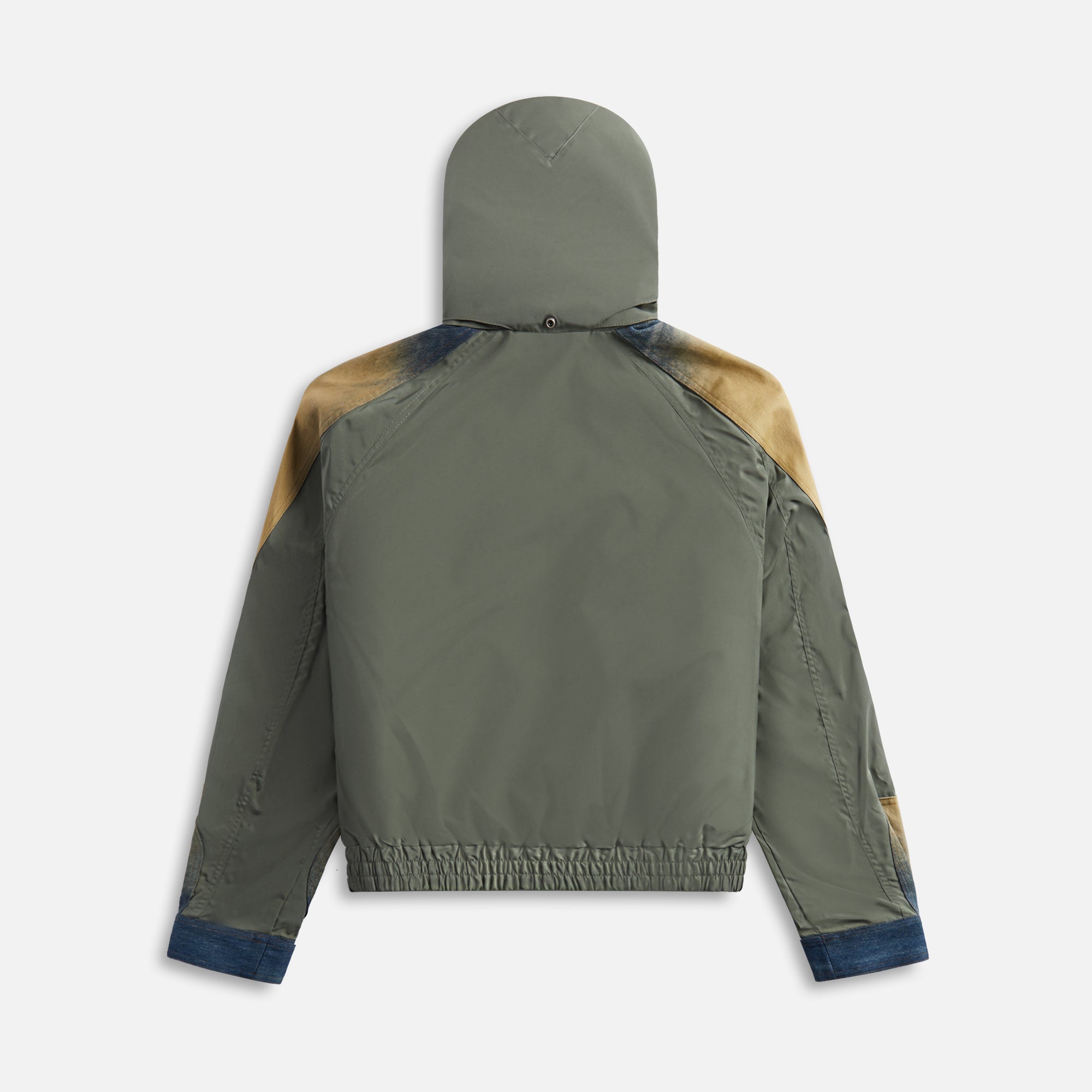 Acne Studios Premium Ocyber Windbreaker Denim Jacket - Olive Green